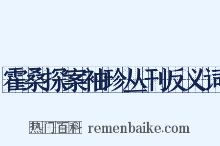 霍桑探案袖珍丛刊反义词是什么意思的图片